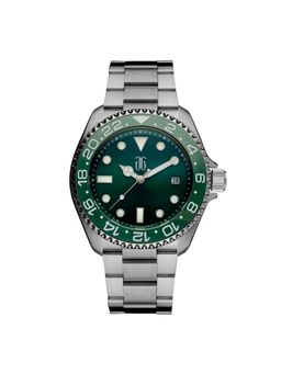 Aries Gold - AG Collective Automatic Green GMT Round Dial Men's Watch - G 9040 SGN-GN